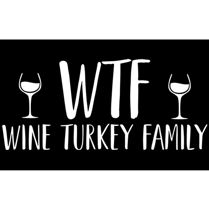 Wine Turkey Family Bumper Sticker