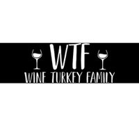 Wine Turkey Family Bumper Sticker