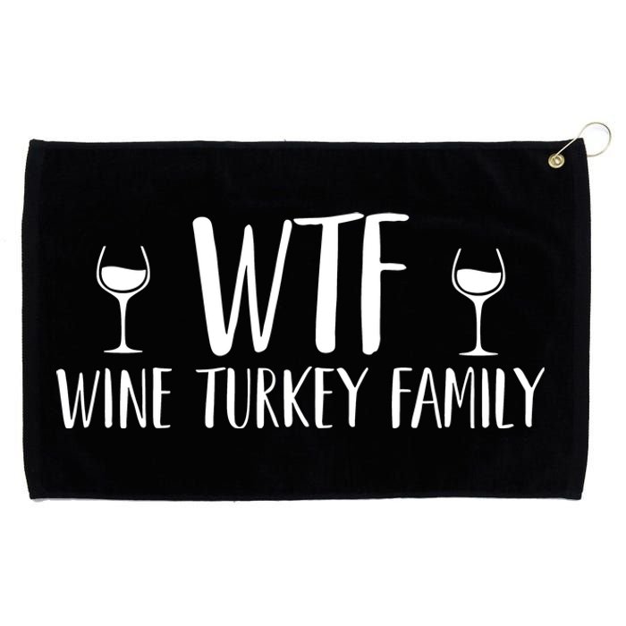 Wine Turkey Family Grommeted Golf Towel