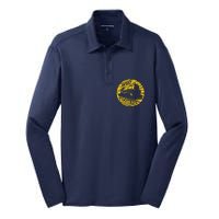 Who Tooted Funny Train Lover Cute Model Railroad Conductor Silk Touch Performance Long Sleeve Polo