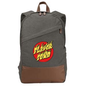 Welcome To Flavortown Mayor Of Flavor Town Funny Meme Cotton Canvas Backpack