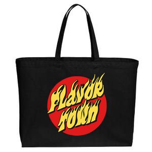 Welcome To Flavortown Mayor Of Flavor Town Funny Meme Cotton Canvas Jumbo Tote