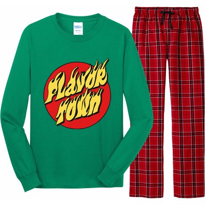 Welcome To Flavortown Mayor Of Flavor Town Funny Meme Long Sleeve Pajama Set