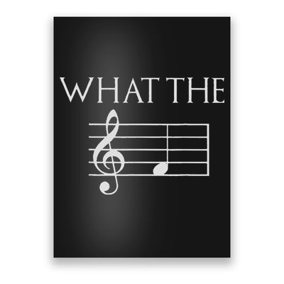 What The F Musical Note Poster