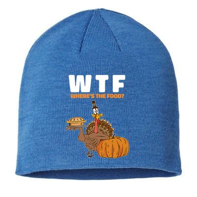 Wheres The Food Great Gift Wtf Turkey Thanksgiving Gift Sustainable Beanie