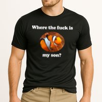 Where The Fuck Is My Son Funny Clownfish Cooling Performance Crew T-Shirt