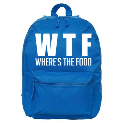 Wheres The Food Gift Funny Wtf Gift 16 in Basic Backpack