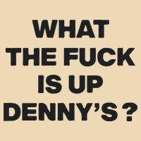 What The Fuck Is Up Dennys Blink Drawstring Bag