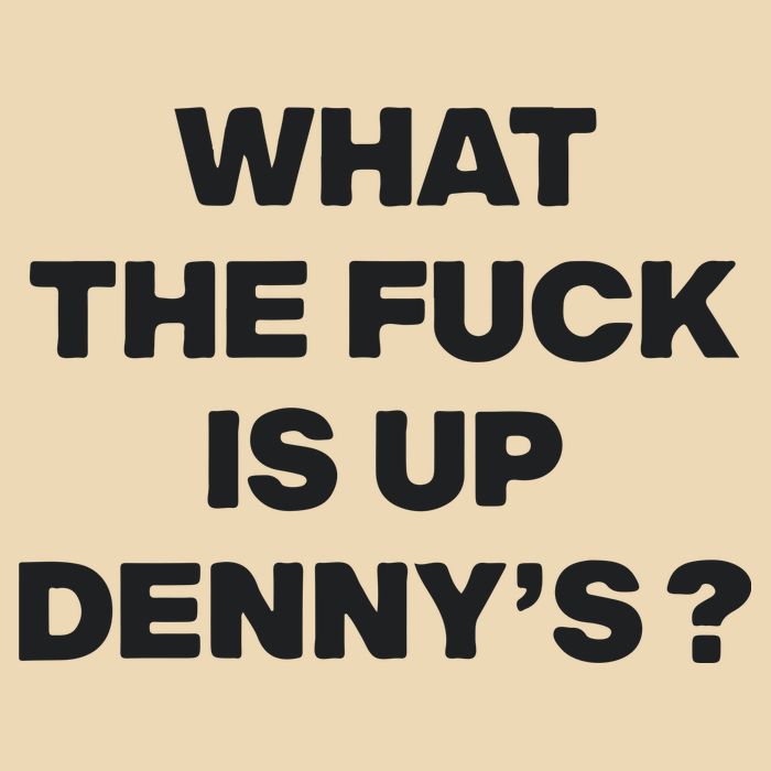 What The Fuck Is Up Dennys Blink Drawstring Bag