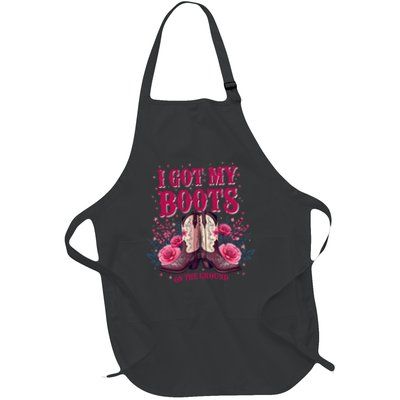 Wher Them Fans At i got my boots on the ground Full-Length Apron With Pockets