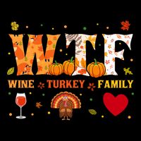 Wine Turkey Family Wtf Funny Thanksgiving Gift 16 in Basic Backpack