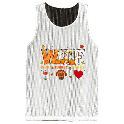 Wine Turkey Family Wtf Funny Thanksgiving Gift Mesh Reversible Basketball Jersey Tank