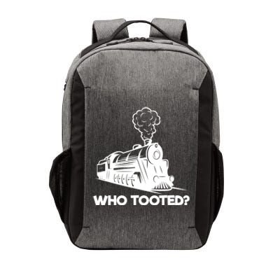 Who Tooted Funny Train Lovers & Railroad Model Trains Vector Backpack