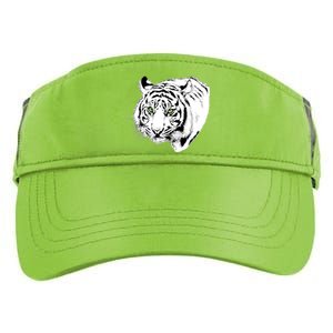 White Tiger Face Adult Drive Performance Visor