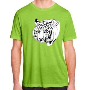 White Tiger Face Adult ChromaSoft Performance T-Shirt