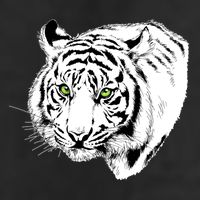 White Tiger Face Cool Comfort Performance Bucket Hat