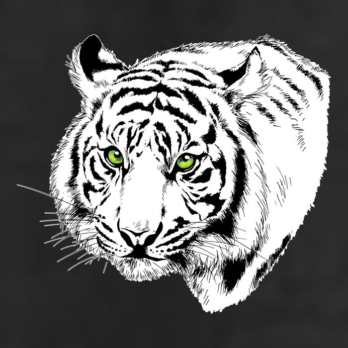 White Tiger Face Cool Comfort Performance Bucket Hat