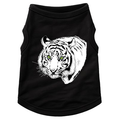 White Tiger Face Doggie Tank