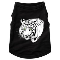 White Tiger Face Doggie Tank