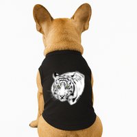 White Tiger Face Doggie Tank