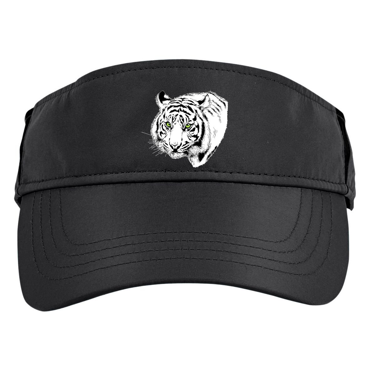 White Tiger Face Adult Drive Performance Visor