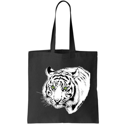 White Tiger Face Bag