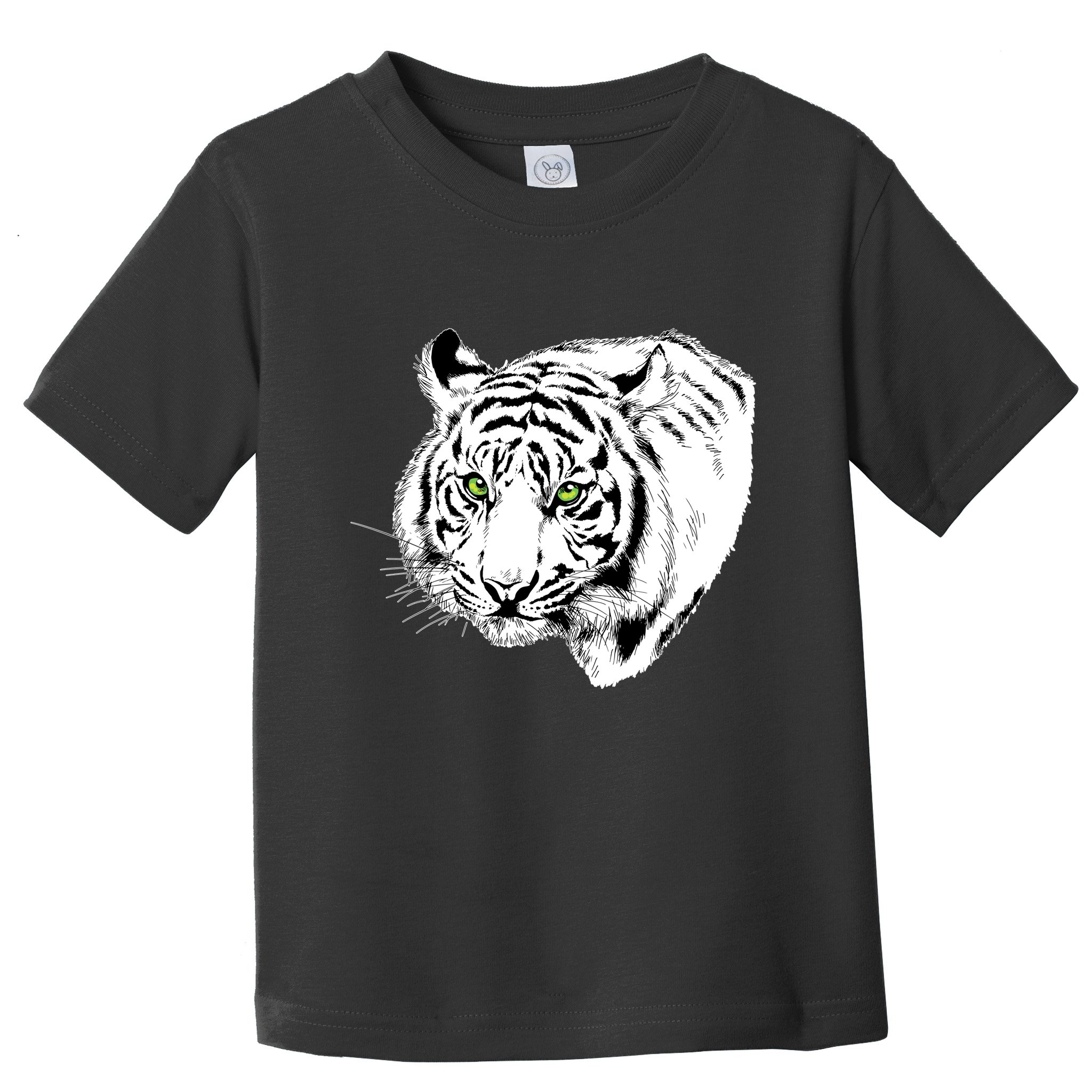 White Tiger Face Toddler T-Shirt