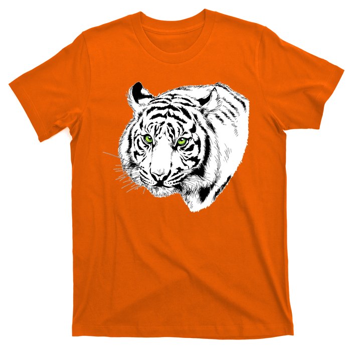 White Tiger Face T-Shirt