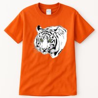 White Tiger Face Tall T-Shirt