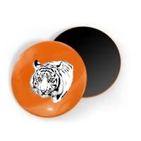 White Tiger Face Magnet