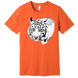 White Tiger Face Premium T-Shirt