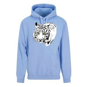 White Tiger Face Unisex Surf Hoodie