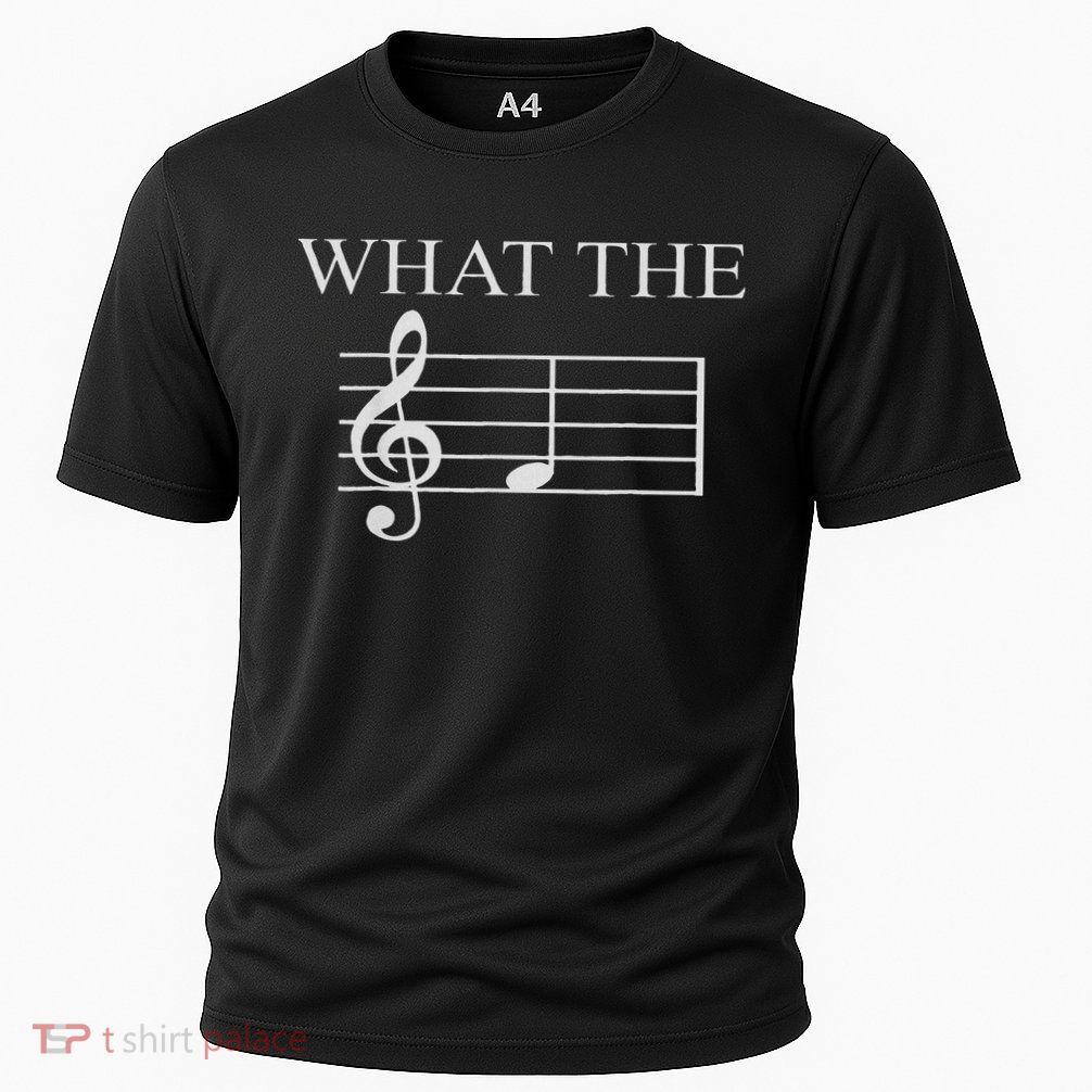 What The F Music Note Cooling Performance Crew T-Shirt