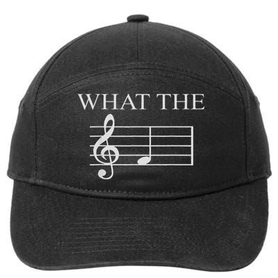 What The F Music Note 7-Panel Snapback Hat