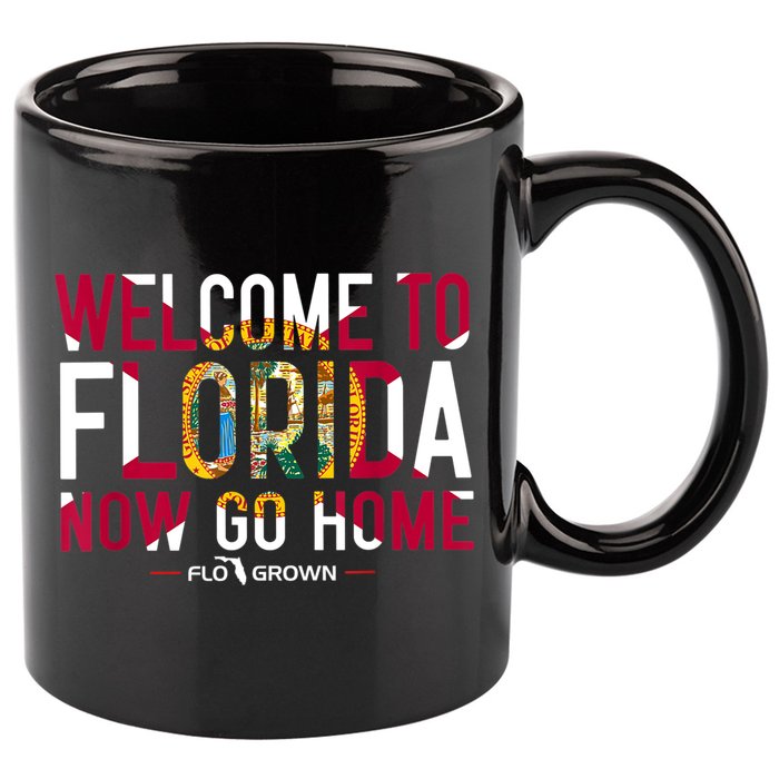 Welcome To Florida Now Go Home 11oz C Handle Ceramic Mug