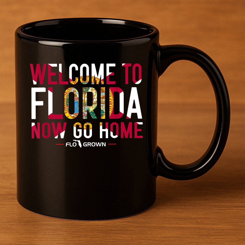 Welcome To Florida Now Go Home 11oz C Handle Ceramic Mug