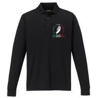 WhereS The Freakin Gabagool Meme Capicola Italian American Performance Long Sleeve Polo