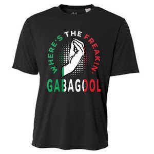 WhereS The Freakin Gabagool Meme Capicola Italian American Cooling Performance Crew T-Shirt