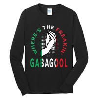 WhereS The Freakin Gabagool Meme Capicola Italian American Tall Long Sleeve T-Shirt