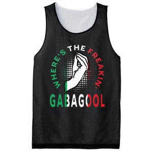 WhereS The Freakin Gabagool Meme Capicola Italian American Mesh Reversible Basketball Jersey Tank