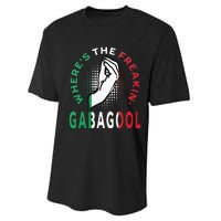 WhereS The Freakin Gabagool Meme Capicola Italian American Performance Sprint T-Shirt