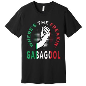 WhereS The Freakin Gabagool Meme Capicola Italian American Premium T-Shirt