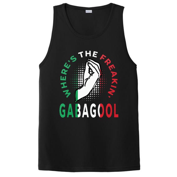 WhereS The Freakin Gabagool Meme Capicola Italian American PosiCharge Competitor Tank