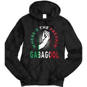 WhereS The Freakin Gabagool Meme Capicola Italian American Tie Dye Hoodie