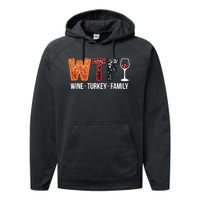 Wine Turkey Family Performance Fleece Hoodie