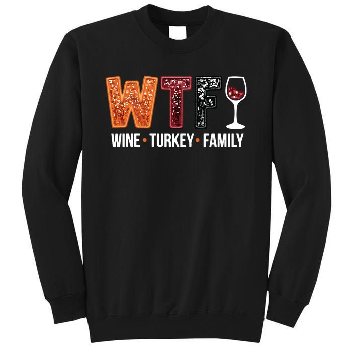 Wine Turkey Family Sweatshirt