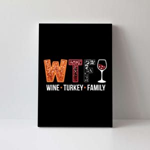 Wine Turkey Family Canvas