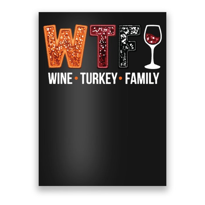 Wine Turkey Family Poster