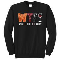 Wine Turkey Family Tall Sweatshirt