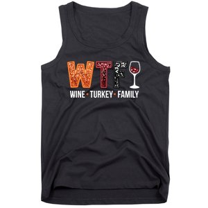 Wine Turkey Family Tank Top